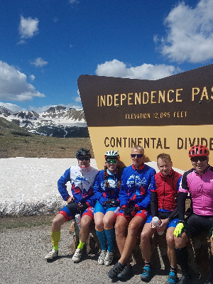 Samaritan Cycling - Top of Independence Pass 2022